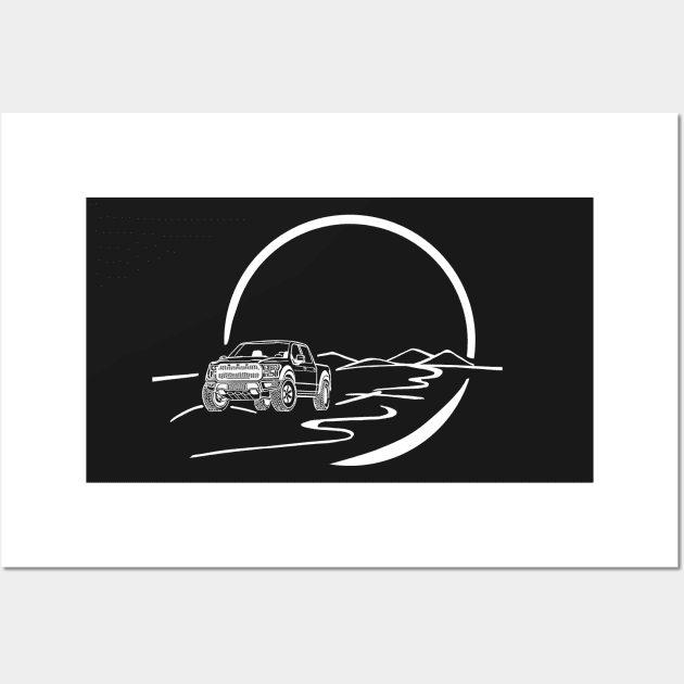 Ford F150 offroad Wall Art by Aurealis